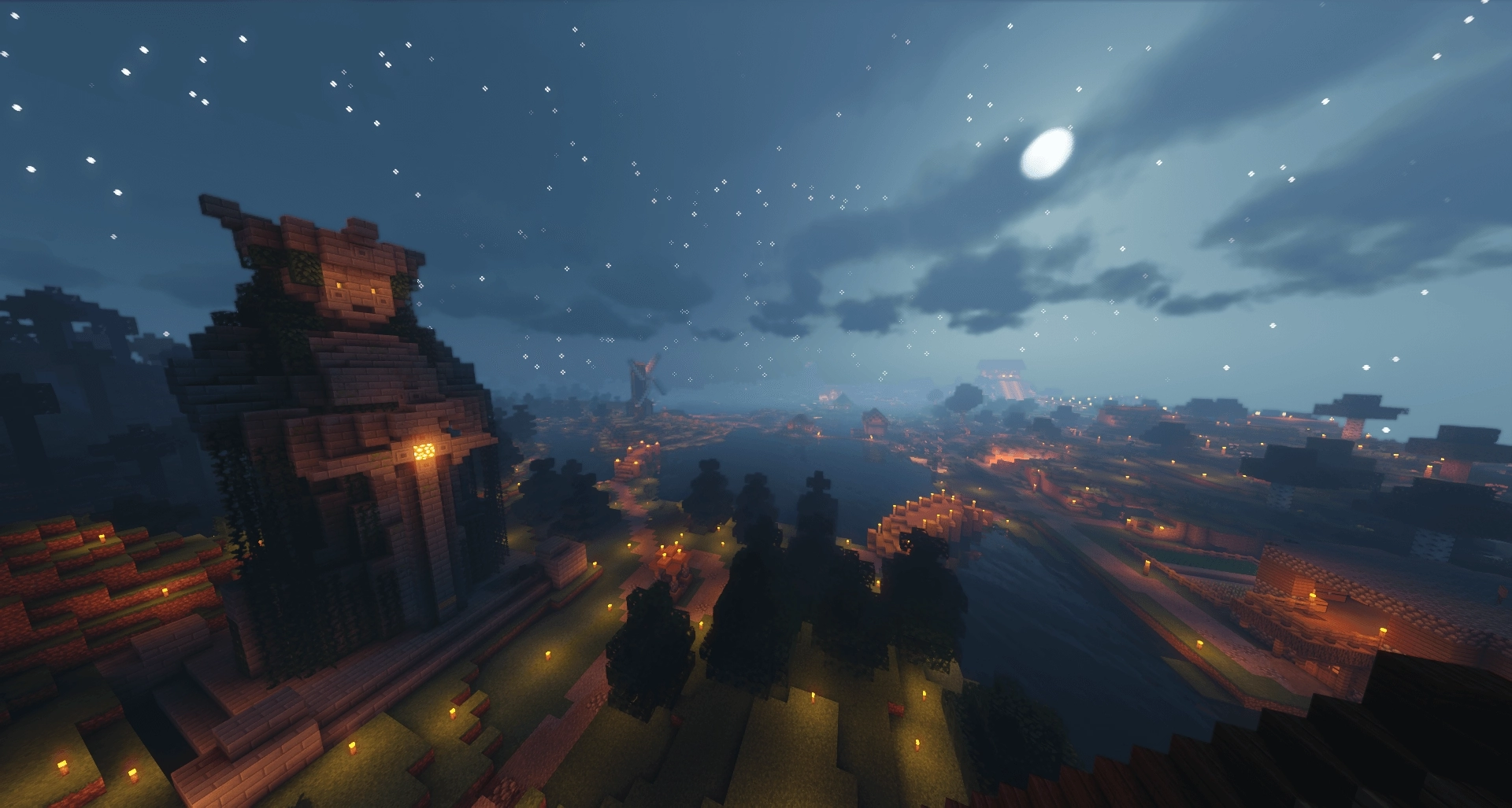 Statue de nuit